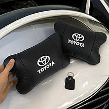 Подушки на підголовник Toyota 2шт , Набір подушок в авто Тойота, Автомобільна ортопедична подушка Тойота, фото 5