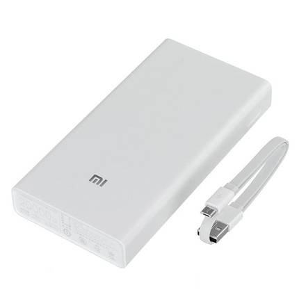 Портативний зарядний пристрій power bank павербанк 16000/6000 MI M5. Колір: білий, фото 1