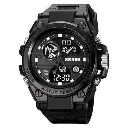 Годинник наручний чоловічий SKMEI 2031BK BLACK, чоловічий тактичний годинник, протиударний годинник. Колір: чорний, фото 1