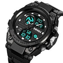 Годинник наручний чоловічий SKMEI 2031BK BLACK, чоловічий тактичний годинник, протиударний годинник. Колір: чорний, фото 4