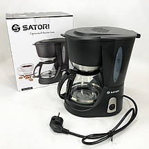 Кавоварка крапельна Satori SCM-600-PBL 650 Вт, Маленька кавомашина для дому, Маленька кавомашина, фото 3