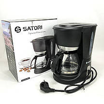 Кавоварка крапельна Satori SCM-600-PBL 650 Вт, Маленька кавомашина для дому, Маленька кавомашина, фото 5