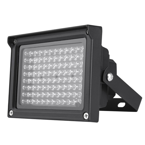 Прожектор інфрачервоний ІЧ для камер 96LED 60м вуличний, чорний, фото 1