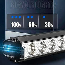 Велофара потужна FY-339B-3LED(white+yellow), Велосипедний ліхтар з фіксацією на кермо, для велосипедистів, фото 4