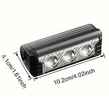 Велофара потужна FY-339B-3LED(white+yellow), Велосипедний ліхтар з фіксацією на кермо, для велосипедистів, фото 6
