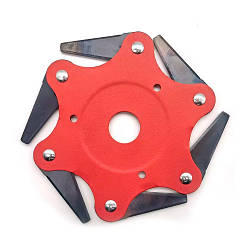 Ніж сегментний для газонокосарки мотокоси тримера, 6 пелюсток