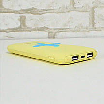 Power Bank AWEI P98K (Бездротова зарядка) 8000 mAh. Колір: жовтий, фото 2