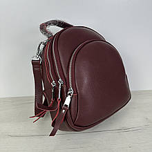 Компактний шкіряний рюкзак Lanvera с48-кт-2848 Червоний