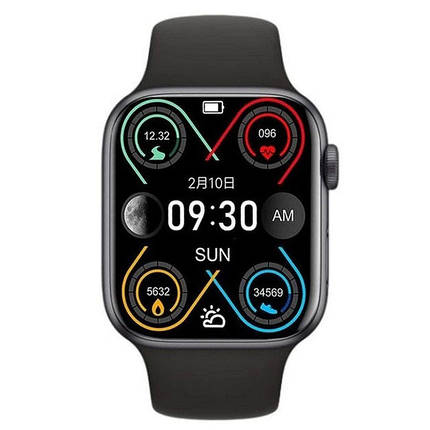 Розумний смарт годинник Smart Watch I7 PRO MAX з голосовим викликом тонометр пульсометр оксиметр. Колір: чорний, фото 1