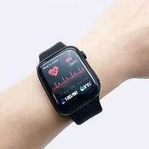 Розумний смарт годинник Smart Watch I7 PRO MAX з голосовим викликом тонометр пульсометр оксиметр. Колір: чорний, фото 3