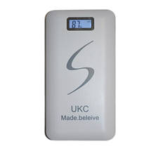 Портативне мобільне заряджання Power Bank 30000/9600mAh UKC, Умб зарядне power bank. Колір: білий, фото 4