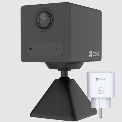 Комплект камера та розетка Ezviz CS-CB2 (1080P,BK)+CS-T30-10B-EU, фото 1