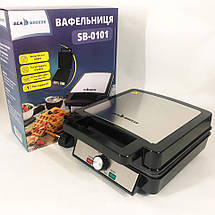 Електровафельниця для бельгійських вафель SeaBreeze SB-0101 1200 Вт, Якісна вафельниця для вафель, фото 3