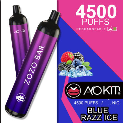 Багаторазовий AOKIT ZOZO bar 4500 разів із підзаряджанням. Синя малина лимонад
