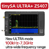 Векторний аналізатор ланцюгів спектра мереж антен портативний ZEENKO TinySA ULTRA+ ZS407, 100 кГц-7,3 ГГц, IPS TFT LCD, фото 3