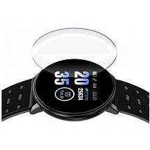 Фітнес трекер розумний смарт годинник UWatch 119 Plus з крокоміром. Колір: чорний, фото 3
