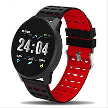 Фітнес трекер розумний смарт годинник UWatch 119 Plus з крокоміром. Колір: червоний, фото 3