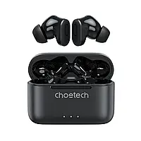 Бездротові навушники Choetech BH-T15 Black TWS, Bluetooth 5.2, ANC+ENC