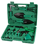 Набір садових інструментів 10 в 1MAR-POL M83053, з валізою інвентар для городу та саду, фото 8