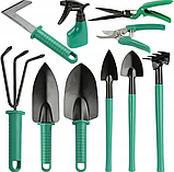 Набір садових інструментів 10 в 1MAR-POL M83053, з валізою інвентар для городу та саду, фото 9