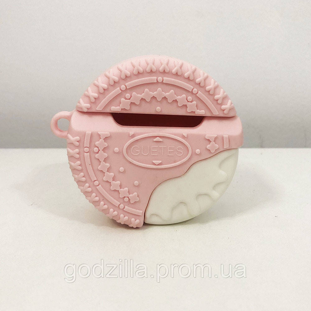 Чохол AirPods печиво. Колір рожевий, фото 1