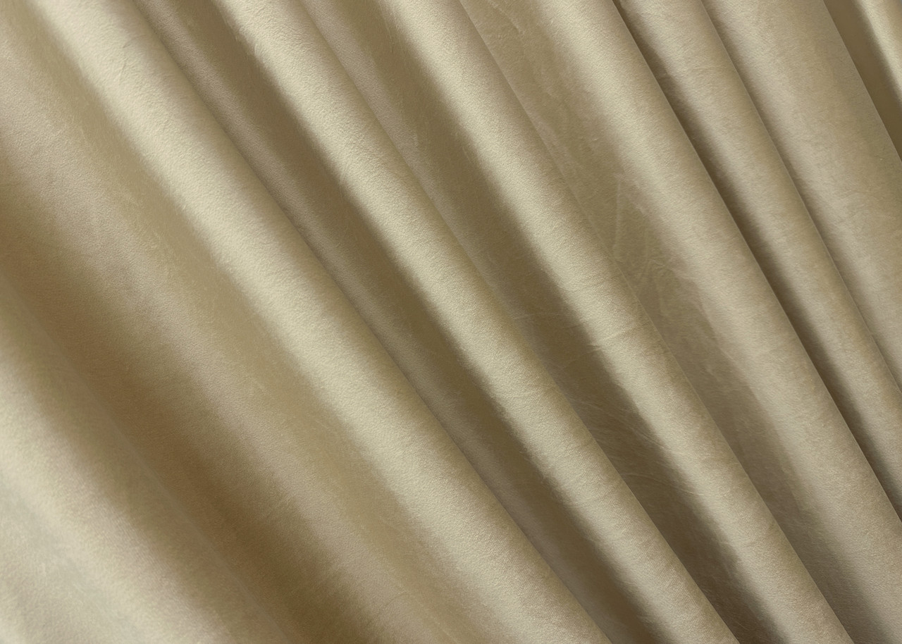 Шторна тканина оксамит (бархат), висота 3м. Колір бежевий. Код 1653ш, фото 1