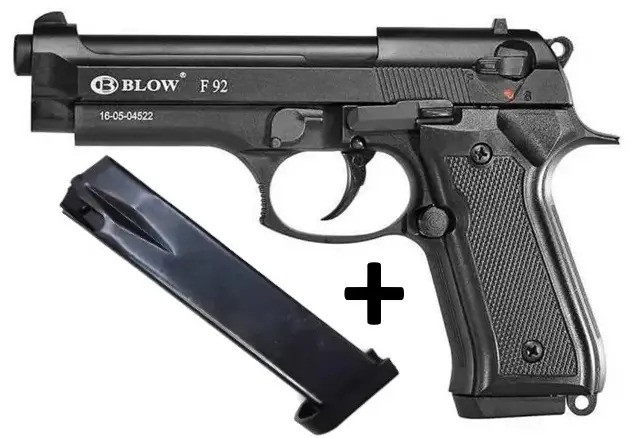 Стартовий пістолет Blow F 92 (Black) + магазин