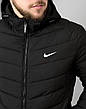 Чоловіча куртка Nike весна осінь, спортивна куртка Найк демісезонна з капюшоном синя, фото 7