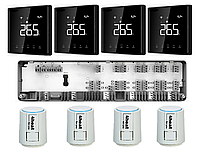 Автоматика з WiFI для управління водяною підлогою 4 зони 4HEAT | HR-03C + АЕ-669В.WF (4шт) + Привід ATR (4шт)