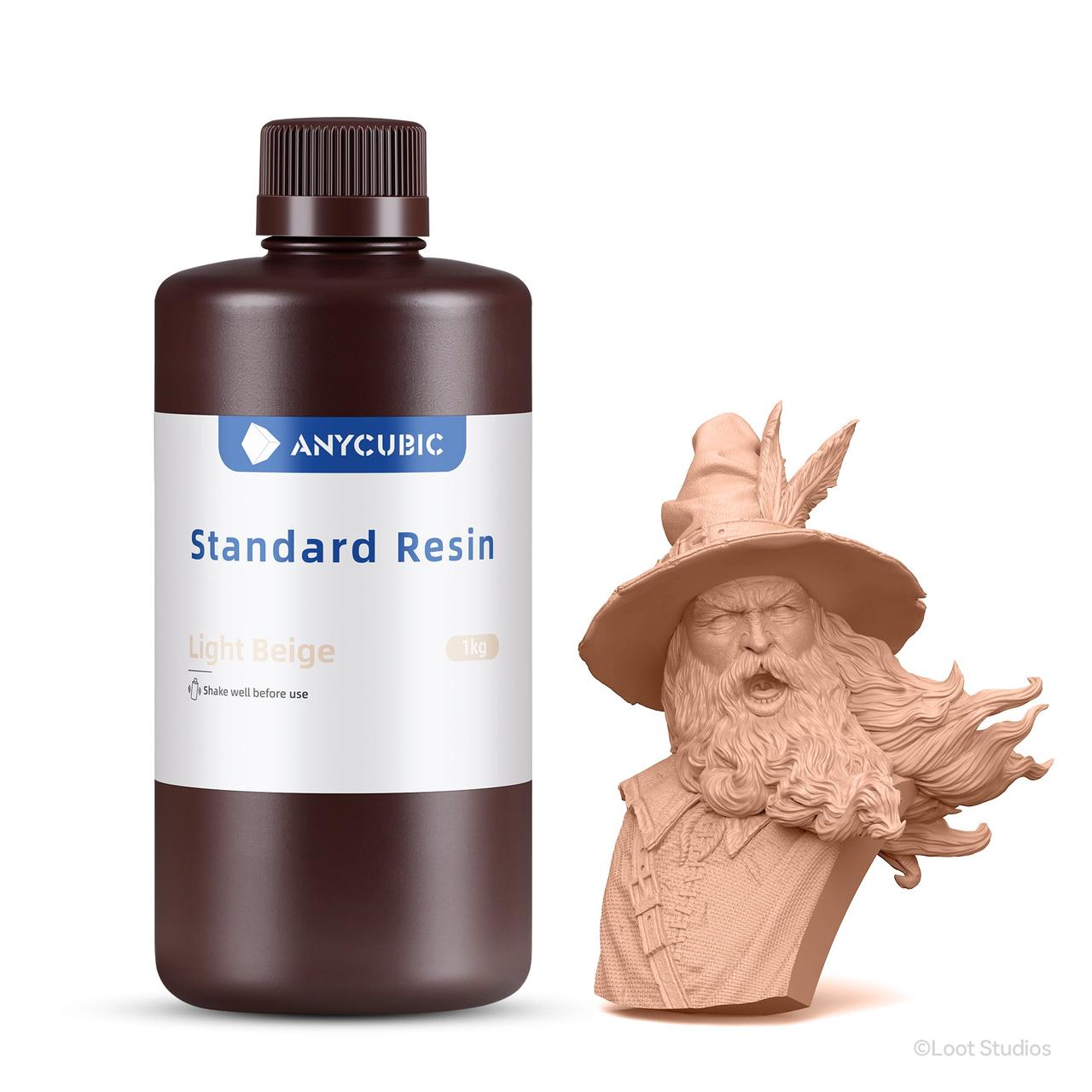 Фотополімерна смола Anycubic Standard Resin Light Beige (Світло Бежева), 1kg