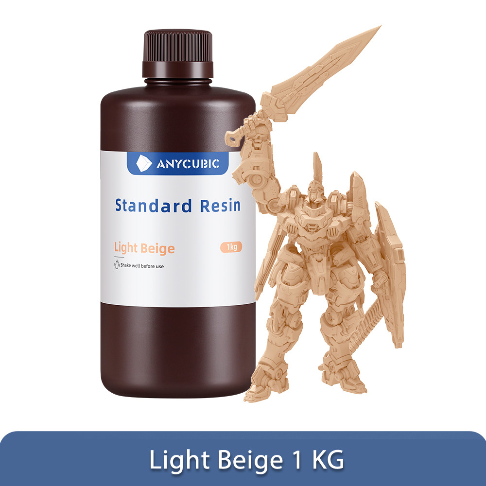 Фотополімерна смола Anycubic Standard Resin Light Beige (Світло Бежева), 1kg