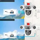 WiFi IP Камера відеоспостереження вулична поворотна 8Мп 2 об'єктиви Розумна камера з віддаленим доступом (V380Pro), фото 5