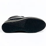 Черевики чорні жіночі із замком та шнурівкою шкіряні на вовні Mida 240229(1Ш) розмір 36, фото 9