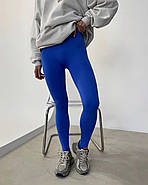 Лосини в рубчик, білий, L, комфортні лосини для фітнесу, спорту, вдома, фото 7