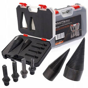 Набір насадок дровоколових шнеків 32/42 мм + 4 адаптери Kraft&Dele KD11248