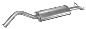 Глушник Audi 100 82-91 Polmostrow задній (1.8 / 2.0 / 2.0D / 2.4D)