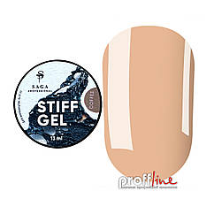 Гель-желе для нарощування нігтів Saga Professional Stiff Gel №5 Coffe, коричневий 13 мл