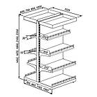 Стелаж двосторонній 1900х950 мм, приставний торговий стелаж, стелаж для промтоварів, стелаж для іграшок, стелаж для взуття, фото 9