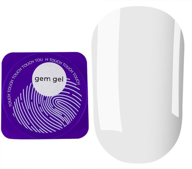Гель Touch для нарощування на гелеві типси та об'ємних дизайнів Gem Gel, 5 мл