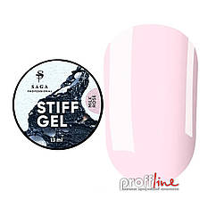 Гель-желе для нарощування нігтів Saga Professional Stiff Gel №3 Milk-rose, молочно-рожевий 13 мл