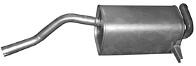 Глушник Renault Clio 3 05-12 Polmostrow задній (1.2/1.4/1.6)