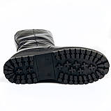 Черевики чорні жіночі із замком шкіряні на вовні Mida 240597(1Ш) розмір 36, фото 9