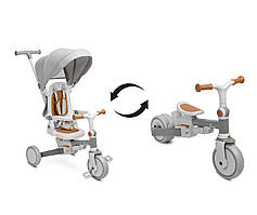 Дитячий триколісний велосипед Caretero (Toyz) Faro Grey