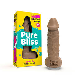 Мило член з присоскою Pure Bliss Big – 18 см бежевий