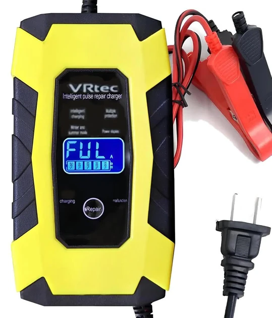 УЦЕНКА! Зарядное устройство для аккумулятора 12V 6A VRtec / Зарядка для акб / (Дефект экрана 2696)
