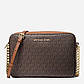 Жіноча сумка Michael Kors Jet Set Large Logo Crossbody Bag (коричнева) ОРИГІНАЛ, фото 2