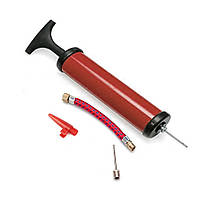 Насос ручний для м'ячів, надувних виробів Pump NE-P-18R червоний