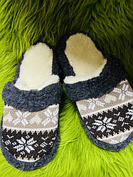 Домашні чоловічі капці з овечої шерсті 45  розмір