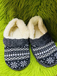 Домашні чоловічі капці з овечої шерсті розмір 45
