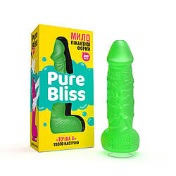 Мило член з присоскою Pure Bliss Big – 18 см зелений